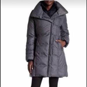 Soia & Kyo Faux Sheepskin Fur Trim Brushed Puffer